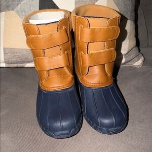 Gymboree Tan and Navy Kids Boots